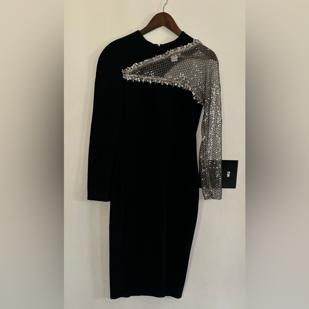 Elegant Black and Silver Dress